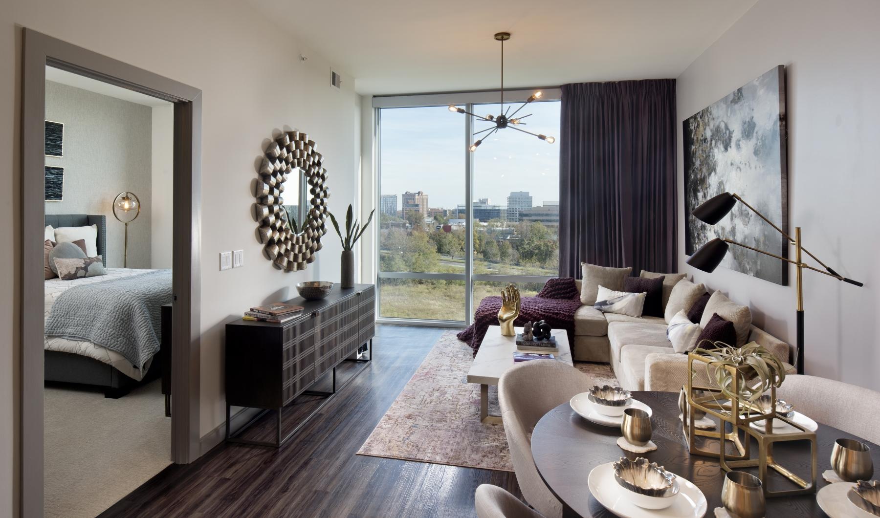 Beautiful living areas to match your lifestyle a living room with a couch and a dresser