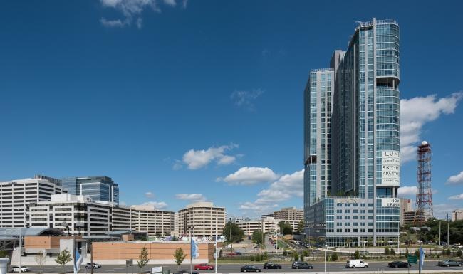 Settle into comfort at Lumen a large city landscape